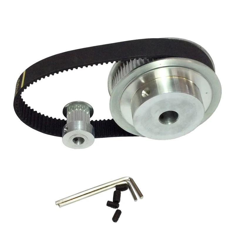 HTD 3M 60T 15T Width 16mm + 3M Belt Width 15mm Length 240mm Timing Pulley Belt Set kit Reduction Ratio 4:1 For CNC Machine Tools
HTD 3M 60T 15T Width 16mm + 3M Belt Width 15mm Length 240mm Timing Pulley Belt Set kit Reduction Ratio 4:1 For CNC Machine Tools
