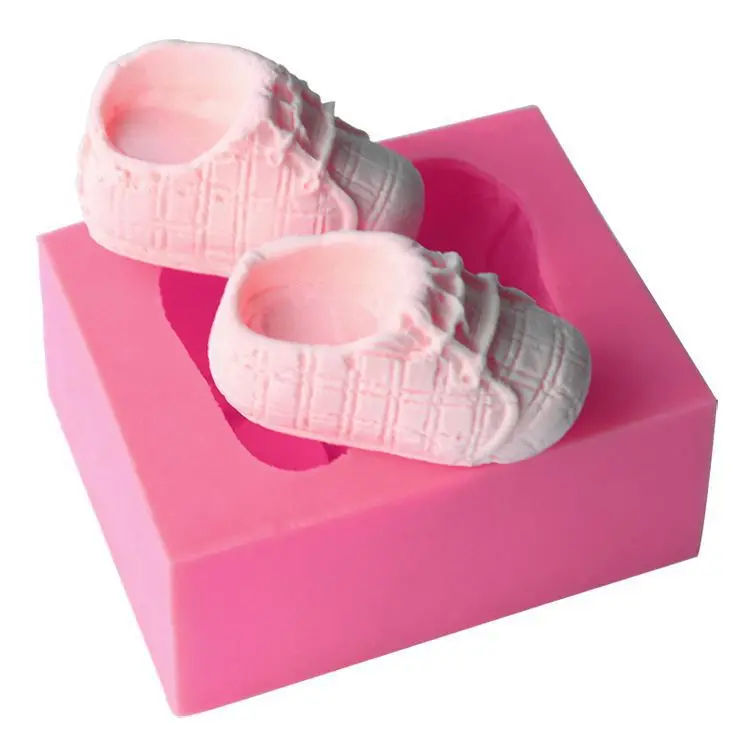 Cute Baby Shoes 3D Craft Soap Silicone Molds Clay Candle Mold Fondant Cake Deorating Tools Chocolate Gumpaste Mold
Cute Baby Shoes 3D Craft Soap Silicone Molds Clay Candle Mold Fondant Cake Deorating Tools Chocolate Gumpaste Mold