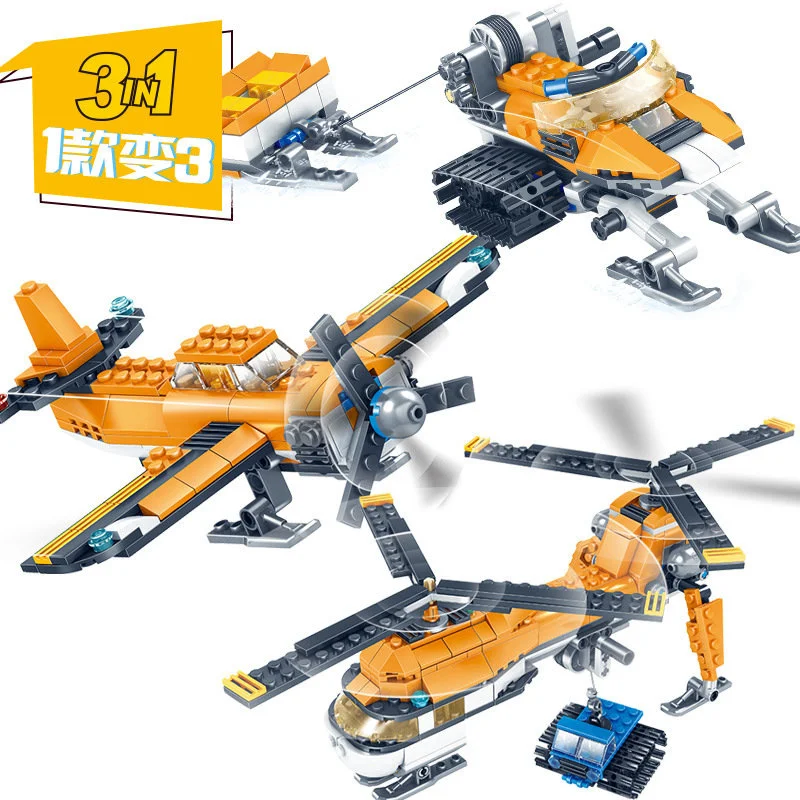 348pcs Kaizhi 80012 City Villa Series 3 In 1 Double Suspended Wing Transport Helicopter Small Particles Building Block Toy Gifts
348pcs Kaizhi 80012 City Villa Series 3 In 1 Double Suspended Wing Transport Helicopter Small Particles Building Block Toy Gifts