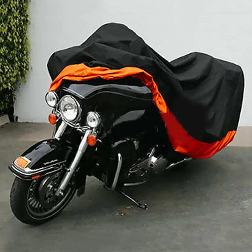 3XL Motorcycle Bike Cover With Storage Bag Winter Outdoor Rain Protector Orange/Black Waterproof Dustproof Sun Shade For Harley
3XL Motorcycle Bike Cover With Storage Bag Winter Outdoor Rain Protector Orange/Black Waterproof Dustproof Sun Shade For Harley