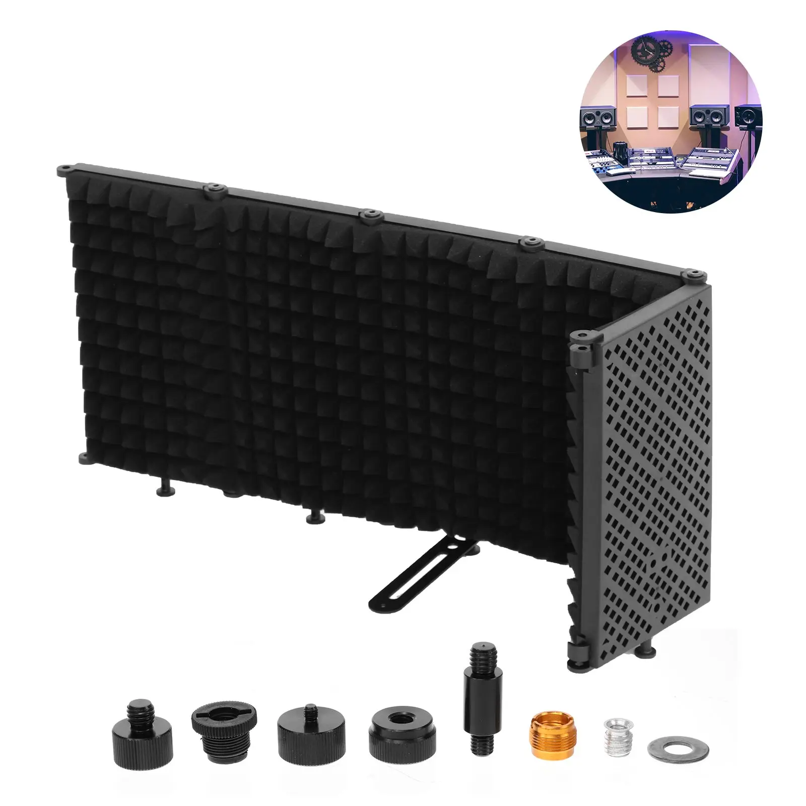 Foldable Microphone Screen Sound Absorbing Vocal Recorder 5Panel Portable Acoustic Isolation Microphone Shield Sound-Proof Plate
Foldable Microphone Screen Sound Absorbing Vocal Recorder 5Panel Portable Acoustic Isolation Microphone Shield Sound-Proof Plate