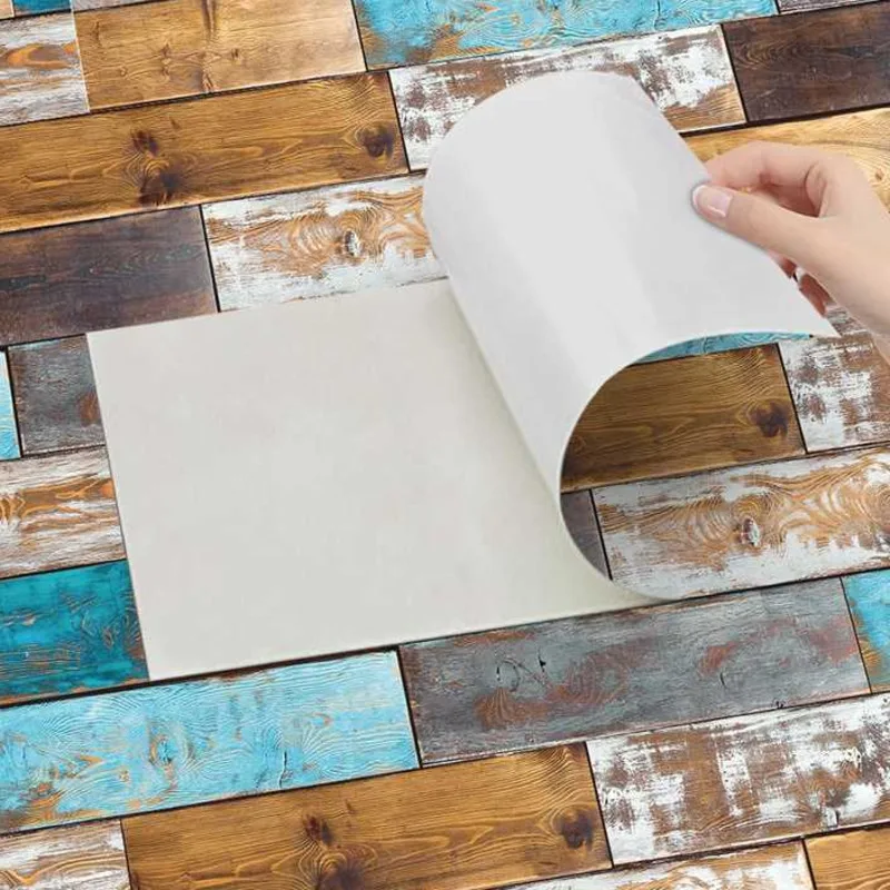 Brown Blue Wood Grain Ceramic Tile Sticker Children's Room Color Decorative Ground Paste Bedroom Oil Proof Dirt Resistant Papers
Brown Blue Wood Grain Ceramic Tile Sticker Children's Room Color Decorative Ground Paste Bedroom Oil Proof Dirt Resistant Papers