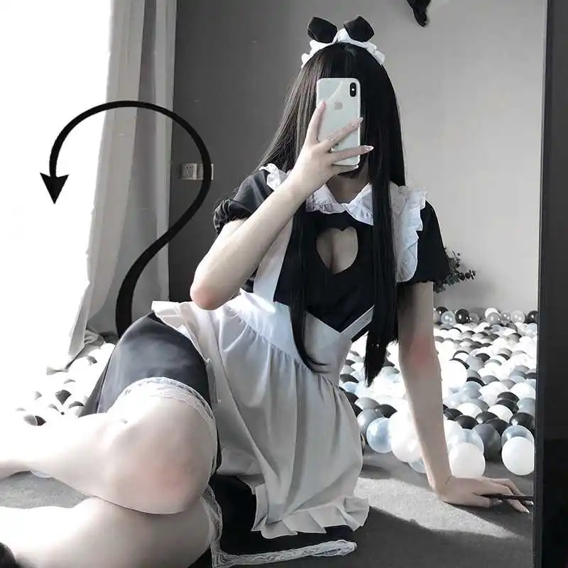 Japanese Kawaii Lace Love Hollow Maid Costume Loli Maid Uniform Cosplay Costumes Lolita Girl Schoolgirl Underwear Costume 2021
Japanese Kawaii Lace Love Hollow Maid Costume Loli Maid Uniform Cosplay Costumes Lolita Girl Schoolgirl Underwear Costume 2021