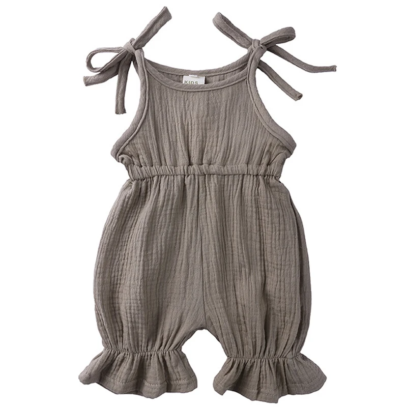 Baby Girl Sleeveless Romper with Adjustable Strap Elastic Waist New Born Set Pure Color One Piece
Baby Girl Sleeveless Romper with Adjustable Strap Elastic Waist New Born Set Pure Color One Piece