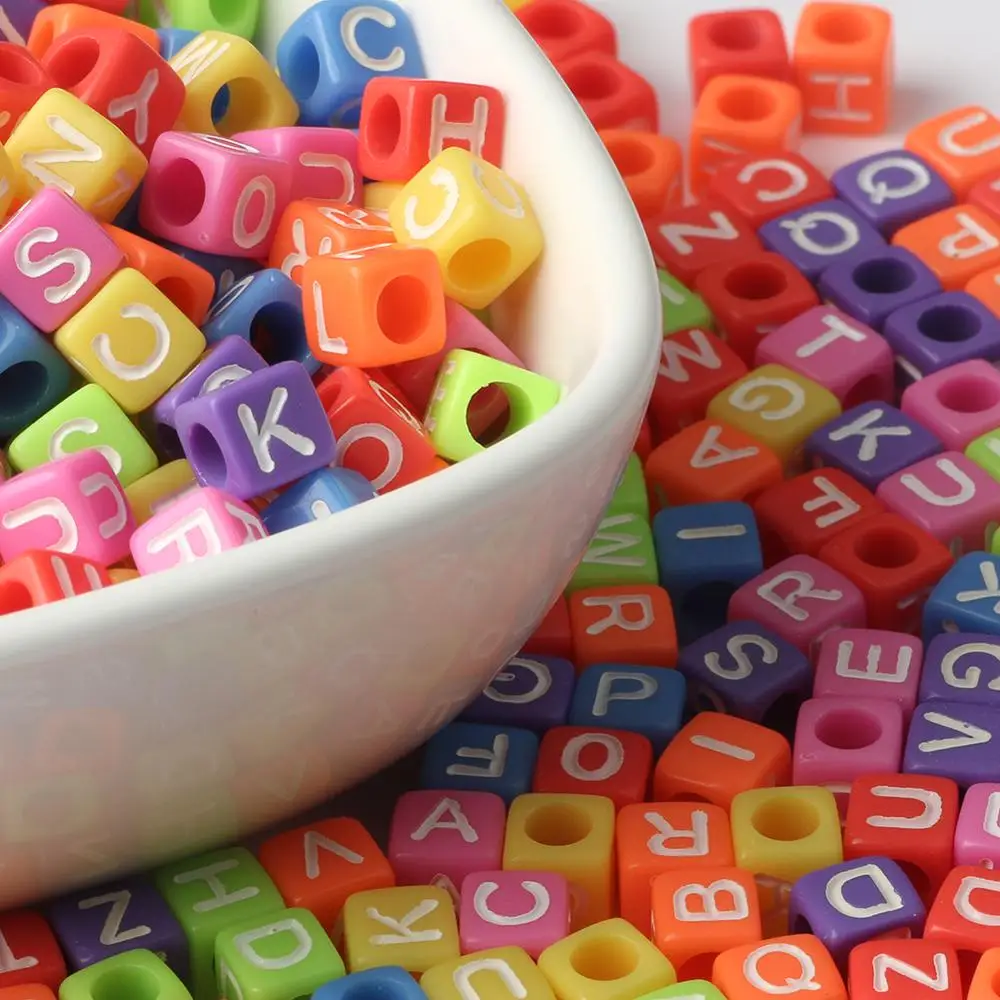 100/200/300/500PCs Mix Color Acrylic Alphabet/Letter square Beads Loose Beads For Jewelry Making Handmade Diy Bracelet 6x6mm
100/200/300/500PCs Mix Color Acrylic Alphabet/Letter square Beads Loose Beads For Jewelry Making Handmade Diy Bracelet 6x6mm