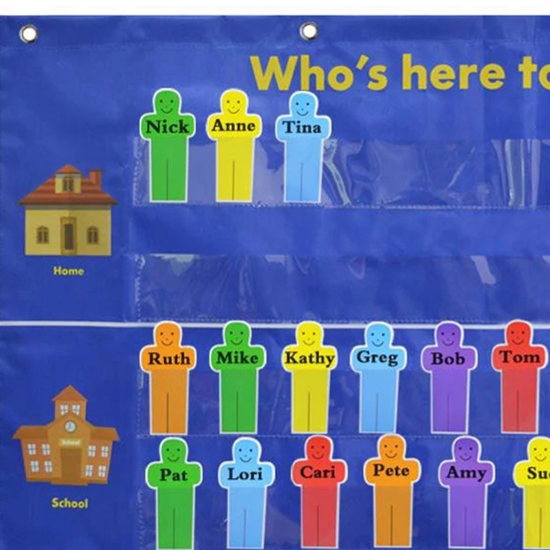 Who Is Here Kids Attendance Pocket Chart Suitable for Classroom Preschool Kindergarten with 36 Replacement Cards
Who Is Here Kids Attendance Pocket Chart Suitable for Classroom Preschool Kindergarten with 36 Replacement Cards