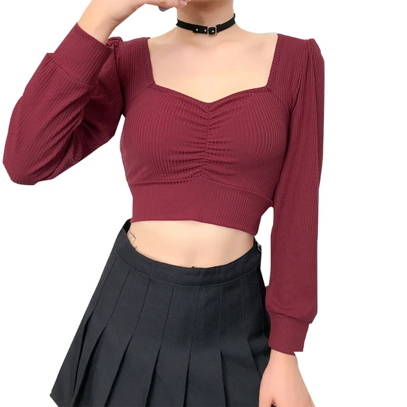Women Long Sleeve Sexy Bodycon Stretchy Square Neck T-Shirt Slim Pullover Crop Top Blouse 50LD
Women Long Sleeve Sexy Bodycon Stretchy Square Neck T-Shirt Slim Pullover Crop Top Blouse 50LD