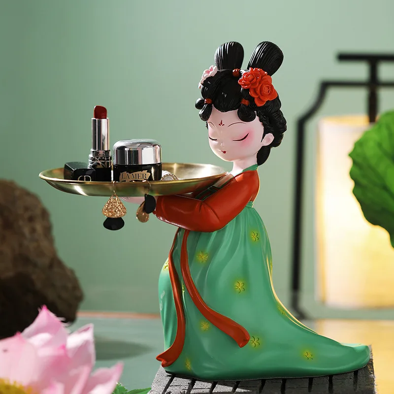 Chinese Style Statue Nordic Luxury Figurine Fruit Snacks Candy Tray Entrance Desk Key Plate Coin Bank Sculpture Home Decor
Chinese Style Statue Nordic Luxury Figurine Fruit Snacks Candy Tray Entrance Desk Key Plate Coin Bank Sculpture Home Decor
