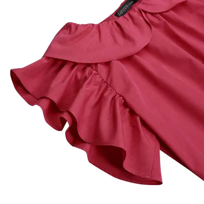 2021 ZANZEA Women Ruffle Blouse Office Lady Summer Shirt Casual Solid Short Sleeve O-neck Top Female Holiday Blusa Plus Size 5XL
2021 ZANZEA Women Ruffle Blouse Office Lady Summer Shirt Casual Solid Short Sleeve O-neck Top Female Holiday Blusa Plus Size 5XL