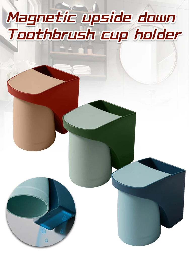 Magnetic Bathroom Organizer Toothbrush Holder Punch Free Toothpaste Holder with Tooth Cup Holder Wall Mount Toothbrush Rack New
Magnetic Bathroom Organizer Toothbrush Holder Punch Free Toothpaste Holder with Tooth Cup Holder Wall Mount Toothbrush Rack New