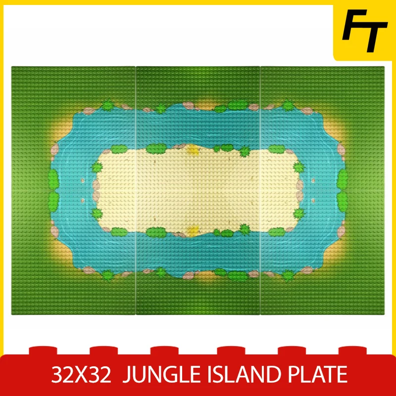 Small Particle Building Block 32x32 Plate Brick Jungle Island Scene Modular Building MOC Blocks Floor Toys
Small Particle Building Block 32x32 Plate Brick Jungle Island Scene Modular Building MOC Blocks Floor Toys
