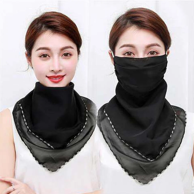 Women Sunscreen Facemask Casual Chiffon Neck Scarf Print Thin Mask Scarf Windproof Anti-ultraviolet Cycling Face Cover Bandana
Women Sunscreen Facemask Casual Chiffon Neck Scarf Print Thin Mask Scarf Windproof Anti-ultraviolet Cycling Face Cover Bandana