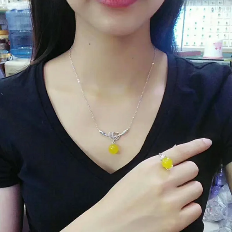 Fine Jewelry Natural 925 Silver Green Jade Medullary Ring Pendant Earrings Jewelry Sets Women Party Jewelry Gift
Fine Jewelry Natural 925 Silver Green Jade Medullary Ring Pendant Earrings Jewelry Sets Women Party Jewelry Gift