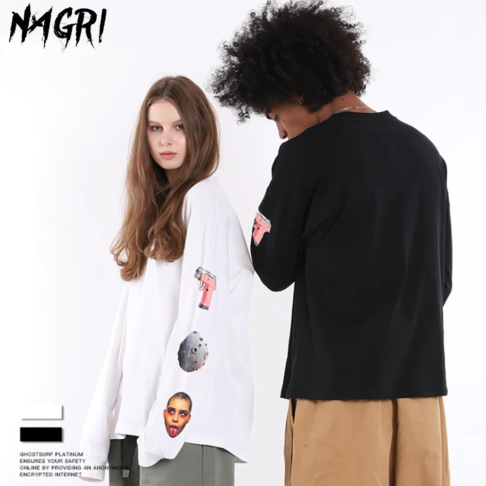 T-shirt Long Sleeve Streetwear Hip Hop Pullover Casual T shirt Spring Autumn Print Sweatshirts
T-shirt Long Sleeve Streetwear Hip Hop Pullover Casual T shirt Spring Autumn Print Sweatshirts