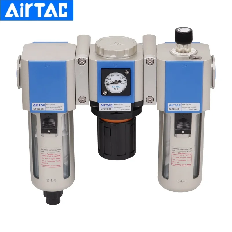 Фильтр источника газа AirTac GC300, редукционный клапан, сепаратор масла и воды, три регулятора
Фильтр источника газа AirTac GC300, редукционный клапан, сепаратор масла и воды, три регулятора