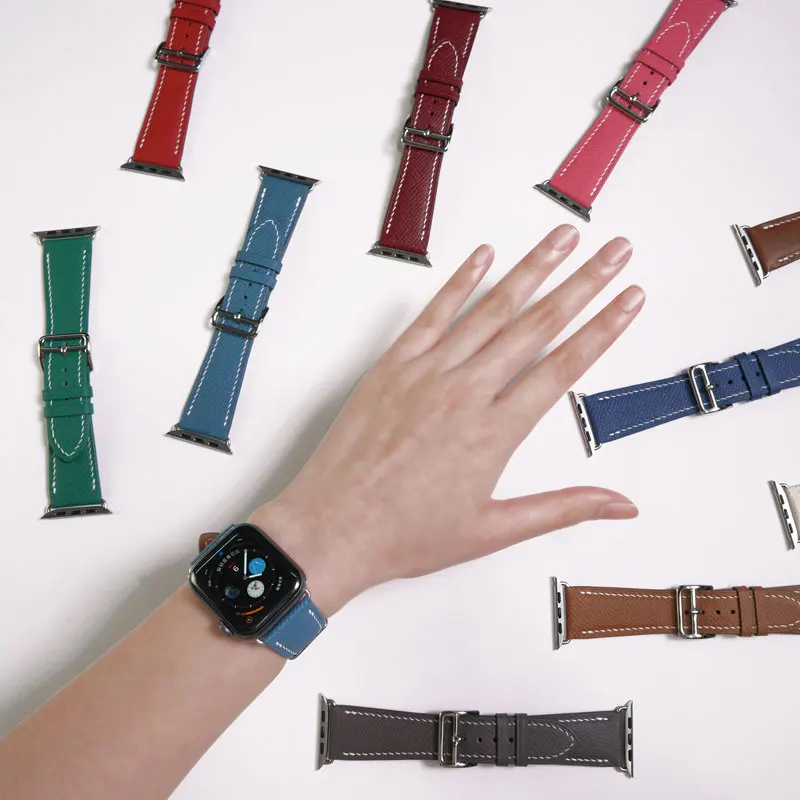 Genuine Leather watchband for apple watch 38mm 40mm 44mm 42mm wristband bracelet for iwatch series 3 4 5 6 SE Luxury Brand Strap
Genuine Leather watchband for apple watch 38mm 40mm 44mm 42mm wristband bracelet for iwatch series 3 4 5 6 SE Luxury Brand Strap