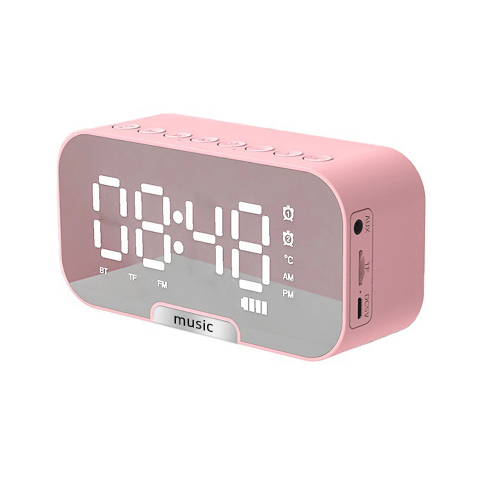 Wireless Speaker HD Mirror Display Dual Alarm Clock Radio With USB Charging Dimmable Display Bluetooth4.1 Speaker For MP3/WMA
Wireless Speaker HD Mirror Display Dual Alarm Clock Radio With USB Charging Dimmable Display Bluetooth4.1 Speaker For MP3/WMA