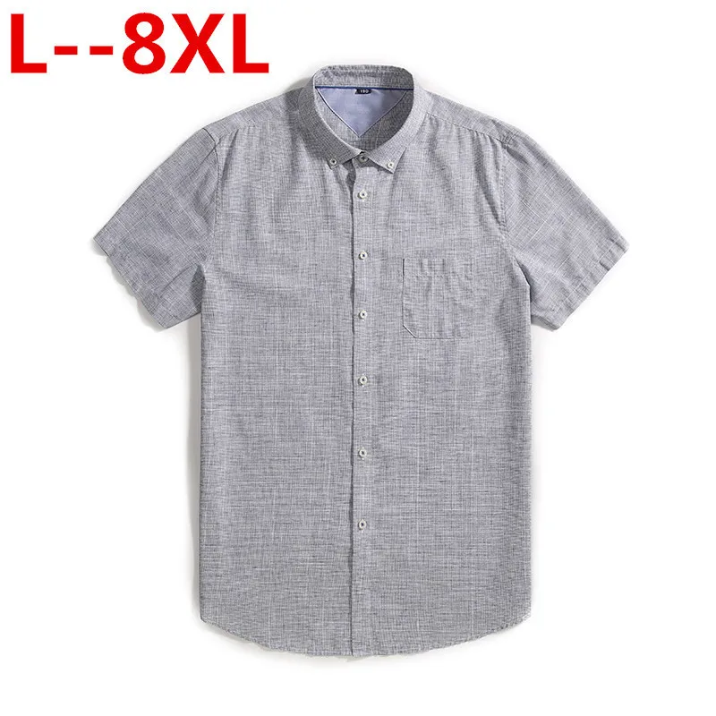 Plus size 8XL 6XL 5XL High Quality Casual Oxford Shirt Men Summer Solid Slim Fit Leisure Short Sleeve Shirts Men Chemise Homme
Plus size 8XL 6XL 5XL High Quality Casual Oxford Shirt Men Summer Solid Slim Fit Leisure Short Sleeve Shirts Men Chemise Homme