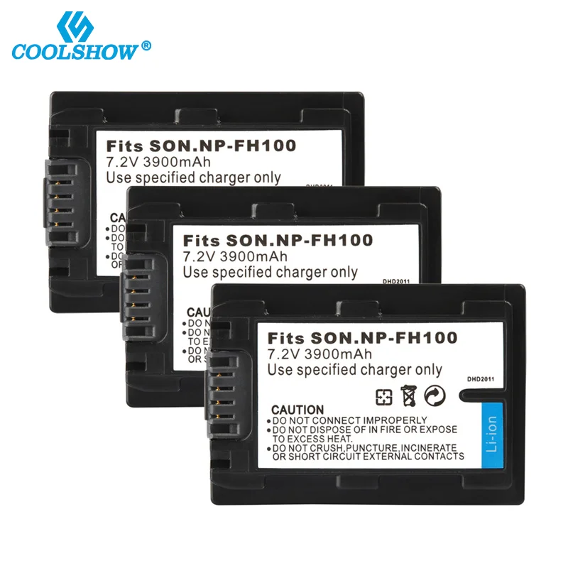 

NP FH100 NPFH100 FH90 FH70 FH60 FH40 FH30 FP50 Camera Battery for Sony DCR-SX40 SX40R SX41 CX105 SR42E SR45E 3900mAh Batteries