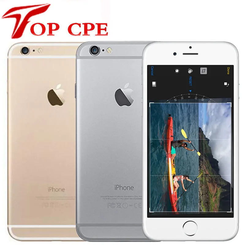 Оригинальный разблокированный Apple iPhone 6 6Plus 6P 16 ГБ 64 128 5 дюйма IOS 3G WCDMA 4G LTE камера 8 МП