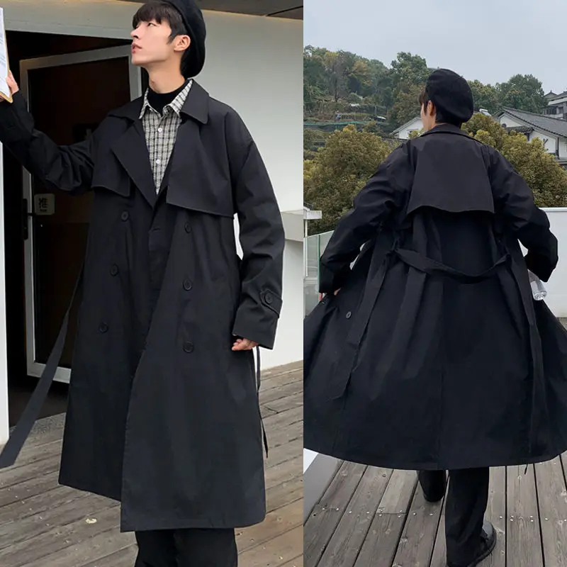 Spring Cotton Trench Coat Men's Fashion Retro Casual Long Coat Men Streetwear Korean Oversize Windbreaker Jacket Mens Overcoat
Spring Cotton Trench Coat Men's Fashion Retro Casual Long Coat Men Streetwear Korean Oversize Windbreaker Jacket Mens Overcoat