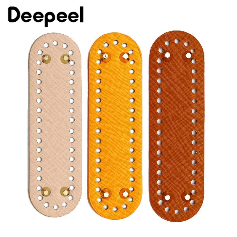 Deepeel 5*18cm 3/5pcs PU Leather Bag Bottom Cover with Metal Rivet Hardware Sewing Accessories for Women DIY Handmade Backpack
Deepeel 5*18cm 3/5pcs PU Leather Bag Bottom Cover with Metal Rivet Hardware Sewing Accessories for Women DIY Handmade Backpack