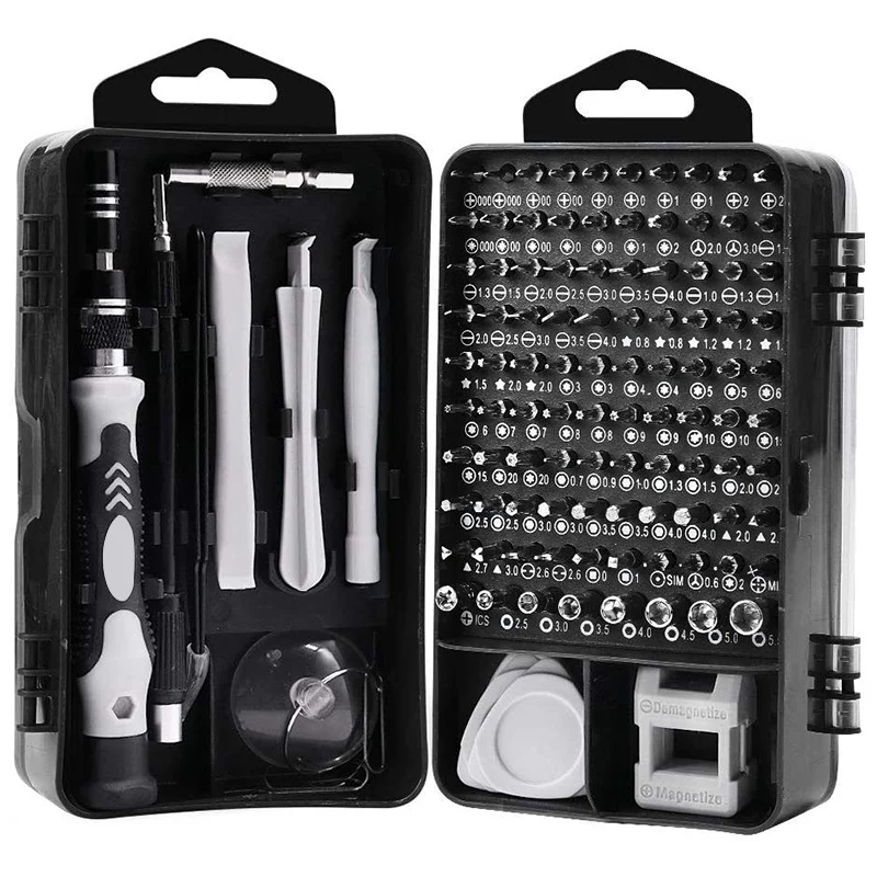 120 in 1 Precision Screwdrivers Set Mini Screwdriver Kit Set Electronices DIY Repair Tools Kit for Phone Laptop Watch
120 in 1 Precision Screwdrivers Set Mini Screwdriver Kit Set Electronices DIY Repair Tools Kit for Phone Laptop Watch