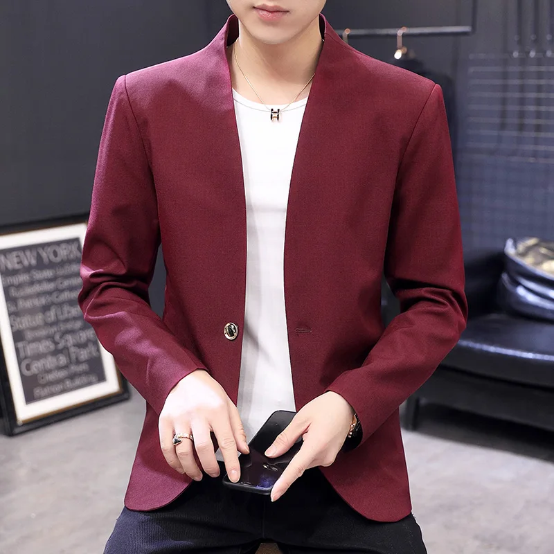 Men Stand Collar Casual Suit Korean Version of The Trend of Zhongshan Suit for Men Young Small Suit 2021 Spring and Autumn Coat
Men Stand Collar Casual Suit Korean Version of The Trend of Zhongshan Suit for Men Young Small Suit 2021 Spring and Autumn Coat