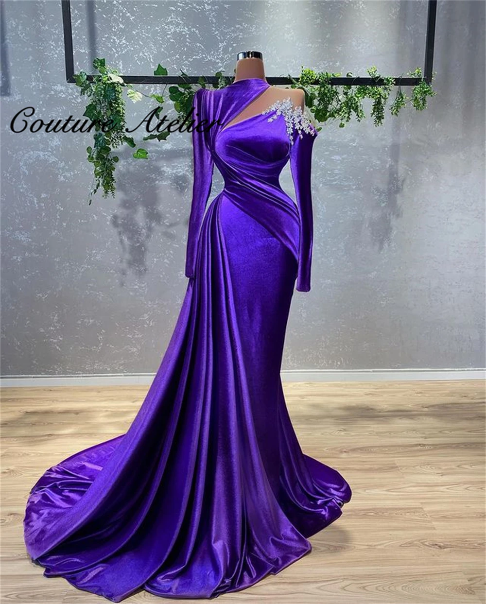 Purple Evening Dresses For Women Long Sleevei Dinner Dress Mermaid Party Gowns vestidos de fiesta
Purple Evening Dresses For Women Long Sleevei Dinner Dress Mermaid Party Gowns vestidos de fiesta