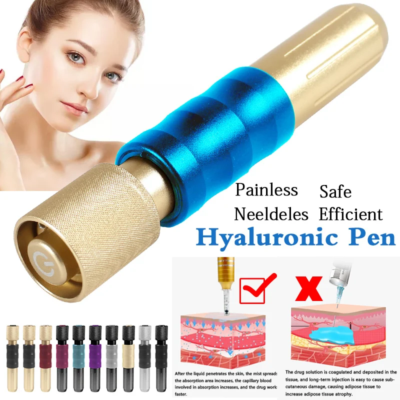 new style High Pressure Hyaluron Pen NonInvasive Atomizer meso Injection guns for lip Filling Anti Wrinkle face Injection pen
new style High Pressure Hyaluron Pen NonInvasive Atomizer meso Injection guns for lip Filling Anti Wrinkle face Injection pen