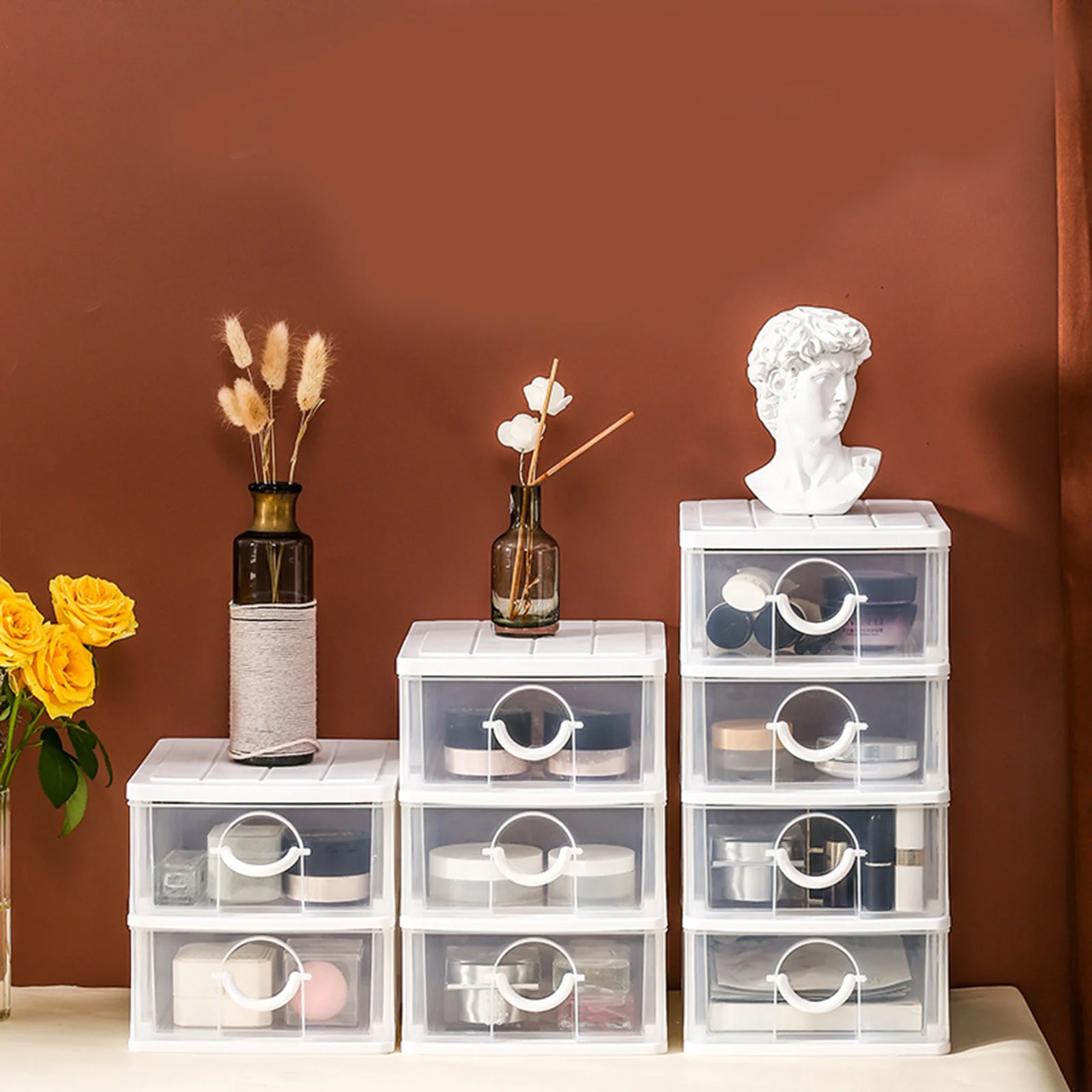Simple Office Desk Storage Drawer Transparent Storage Cabinet Boxes for Dormitory Sundries Makeup Case Jewelry Boxes Storage
Simple Office Desk Storage Drawer Transparent Storage Cabinet Boxes for Dormitory Sundries Makeup Case Jewelry Boxes Storage