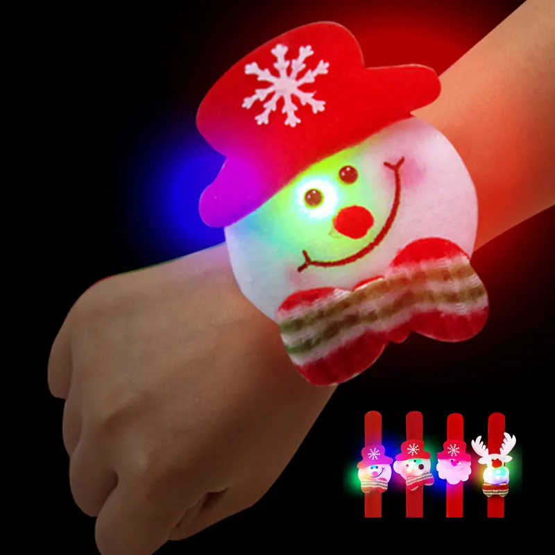 Christmas Slap Bracelets Circle Wrist Band Light Up Wristbands Glow In The Dark for Christmas Decoration Party Favors for Kids47
Christmas Slap Bracelets Circle Wrist Band Light Up Wristbands Glow In The Dark for Christmas Decoration Party Favors for Kids47