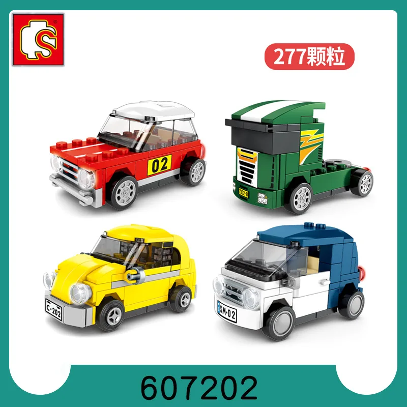 607202 Famous car series pull back racing sports car building block model children's educational assembly particle toy 
607202 Famous car series pull back racing sports car building block model children's educational assembly particle toy