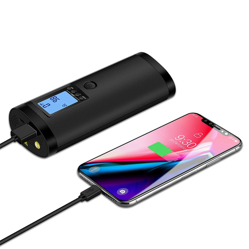 AOSHIKE Digital Mini Car Air Compressor Pump Portable Handheld Car Tire Inflator Electric Air Pump with LED Light & Power Bank
AOSHIKE Digital Mini Car Air Compressor Pump Portable Handheld Car Tire Inflator Electric Air Pump with LED Light & Power Bank