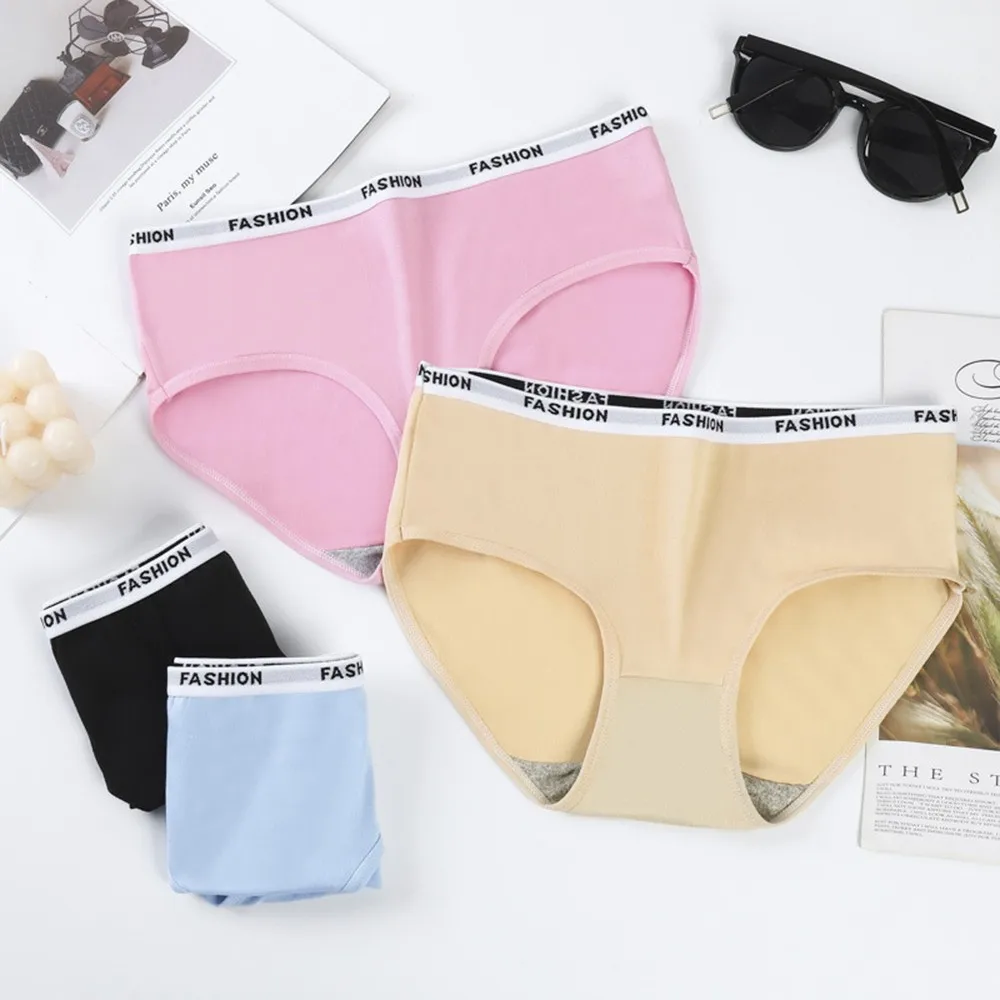 2pcs Women's Panties Solid Color Breathable Mid-waist Girly Sexy Lingerie Cotton Crotch Underwear Women Pink Panties Briefs
2pcs Women's Panties Solid Color Breathable Mid-waist Girly Sexy Lingerie Cotton Crotch Underwear Women Pink Panties Briefs