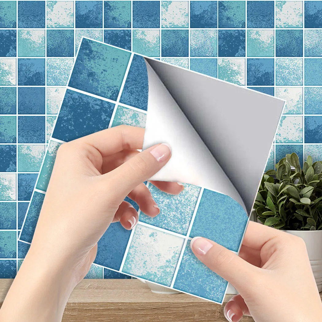 20cm * 20cm*6pcs Mosaic Tile Blue Wall Stickers For Kitchen Bathroom 20*20cm PVC Waterproof *100% Brand New And High Quality
20cm * 20cm*6pcs Mosaic Tile Blue Wall Stickers For Kitchen Bathroom 20*20cm PVC Waterproof *100% Brand New And High Quality
