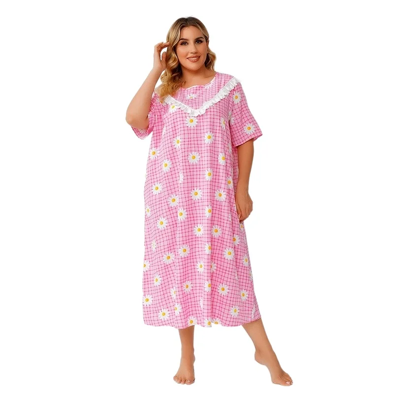 Home Wear House Dress Women's Nightgown Large Size Women's Nightie Pajamas Dress Women's Home Dress Floral Plaid House of Sunny
Home Wear House Dress Women's Nightgown Large Size Women's Nightie Pajamas Dress Women's Home Dress Floral Plaid House of Sunny