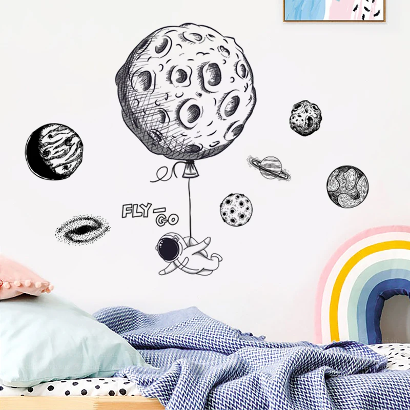 Cartoon Astronaut Planet Wall Stickers Boys Bedroom Decor Self-Adhesive Stickers Kids Room Decoration Home Decorations Sticker
Cartoon Astronaut Planet Wall Stickers Boys Bedroom Decor Self-Adhesive Stickers Kids Room Decoration Home Decorations Sticker