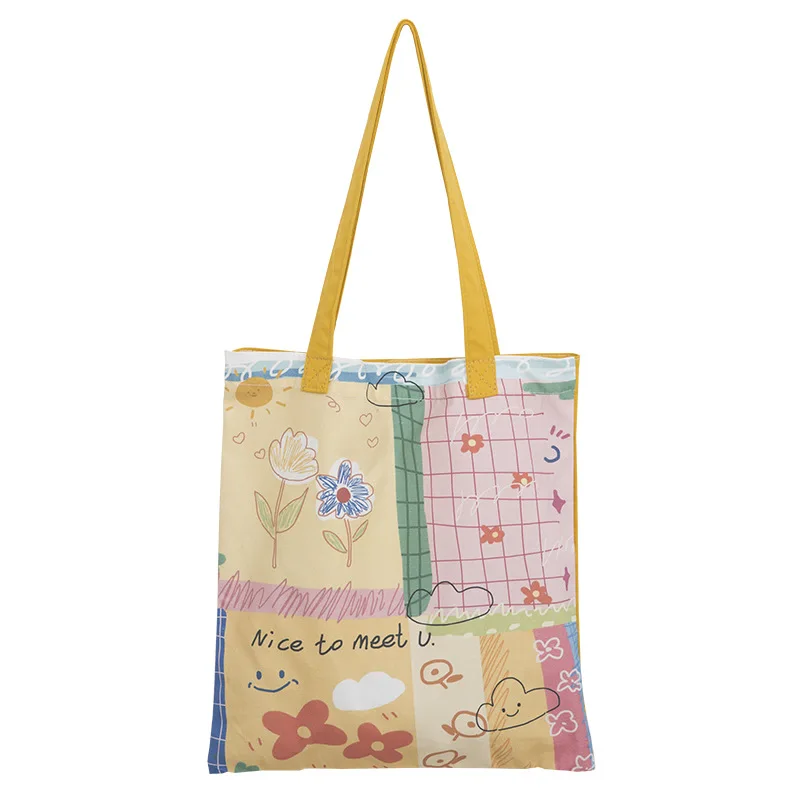 Cheerful Hand Painted Women Canvas Shoulder Bags Cotton Cloth Fabric Handbag Casual Tote Books Bag Cute Shopping Bags For Girls
Cheerful Hand Painted Women Canvas Shoulder Bags Cotton Cloth Fabric Handbag Casual Tote Books Bag Cute Shopping Bags For Girls