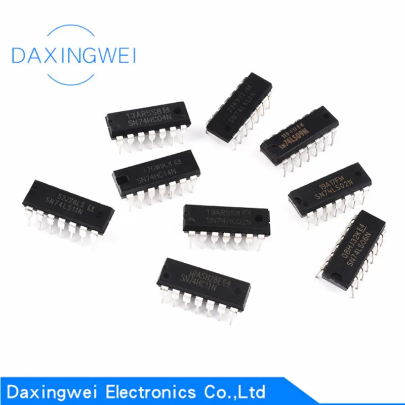 10PCS SN74LS00N 74LS02 74LS04 74LS05 74LS06 74LS07 74LS08 74LS10N 74LS11 74LS14N 74LS20N 74LS74N 74LS86N 74LS90N DIP14
10PCS SN74LS00N 74LS02 74LS04 74LS05 74LS06 74LS07 74LS08 74LS10N 74LS11 74LS14N 74LS20N 74LS74N 74LS86N 74LS90N DIP14