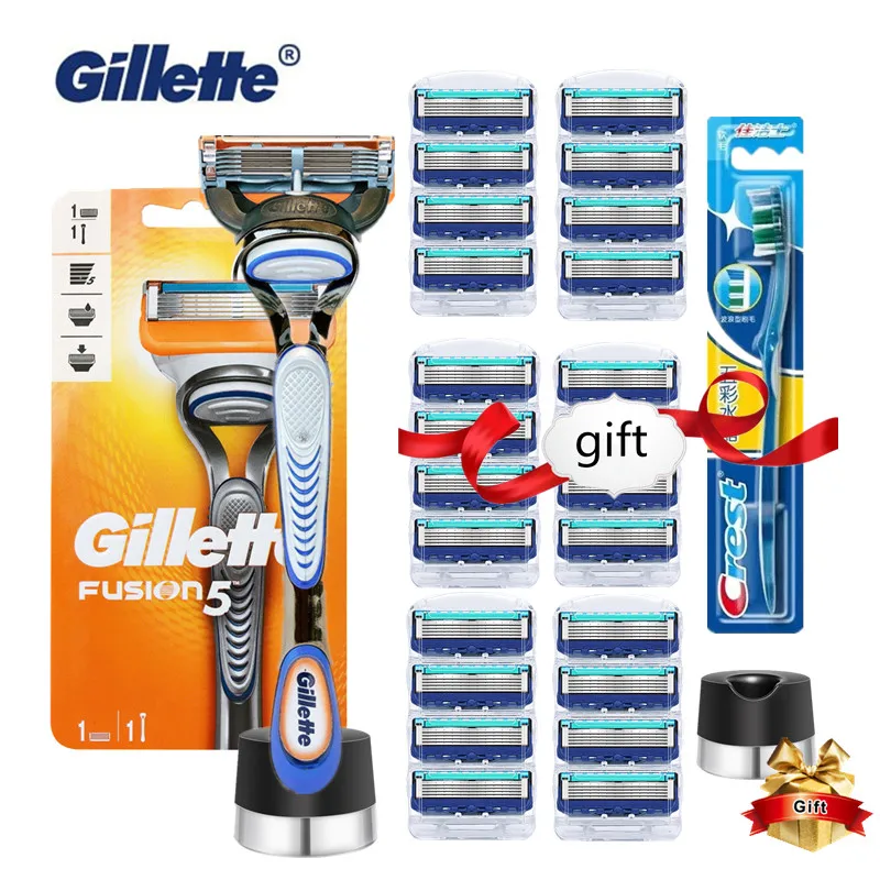 Gillette Fusion 5 Knife Men's Shaver Shaver for Men Cassettes for Shaving & Hair Removal Safety Razor Blade Face Care with Base
Gillette Fusion 5 Knife Men's Shaver Shaver for Men Cassettes for Shaving & Hair Removal Safety Razor Blade Face Care with Base