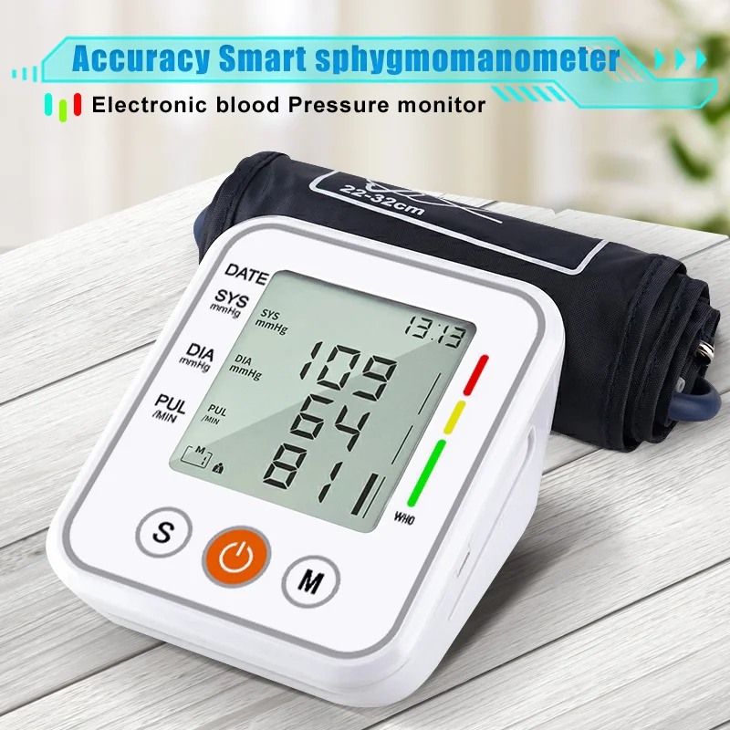 Arm Automatic Digital Blood Pressure Monitor Heart Rate BP Mini Tonometer For Measuring Arterial Pressure Device Health Care
Arm Automatic Digital Blood Pressure Monitor Heart Rate BP Mini Tonometer For Measuring Arterial Pressure Device Health Care