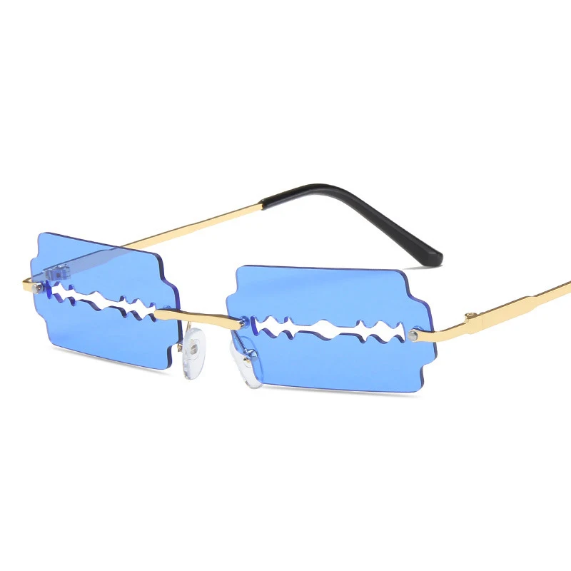 Zilead Blade Shaped Metal Sunglasses Hot Style Rimless Ocean Color Lens Versatile Sungshades Retro Fashion Spectacles Men Women
Zilead Blade Shaped Metal Sunglasses Hot Style Rimless Ocean Color Lens Versatile Sungshades Retro Fashion Spectacles Men Women