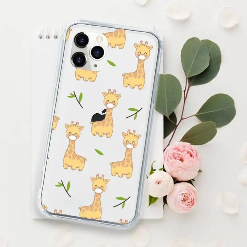 Cute Cartoon Giraffe Phone Case Transparent for iPhone 11 12 mini pro XS MAX 8 7 6 6S Plus X 5S SE 2020 XR 
Cute Cartoon Giraffe Phone Case Transparent for iPhone 11 12 mini pro XS MAX 8 7 6 6S Plus X 5S SE 2020 XR