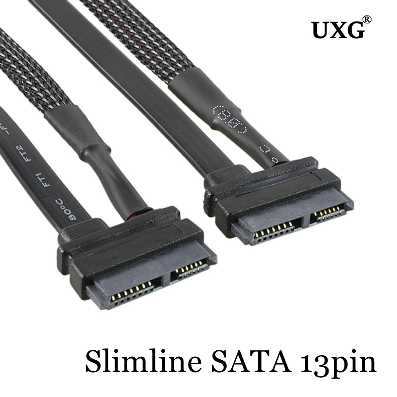 Slimline SATA 13pin Female to Slimline SATA 13pin 7+6 Female Extension Cable F/F Cord for SATA Slim DVD RW Hard disk Drive 30CM
Slimline SATA 13pin Female to Slimline SATA 13pin 7+6 Female Extension Cable F/F Cord for SATA Slim DVD RW Hard disk Drive 30CM