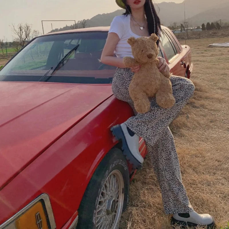 Limiguyue Summer Leopard Print Pants Loose Straight Loose Casual Slim Wide Leg Drape Sports Pantsfashion Women Sweatpants K1092
Limiguyue Summer Leopard Print Pants Loose Straight Loose Casual Slim Wide Leg Drape Sports Pantsfashion Women Sweatpants K1092