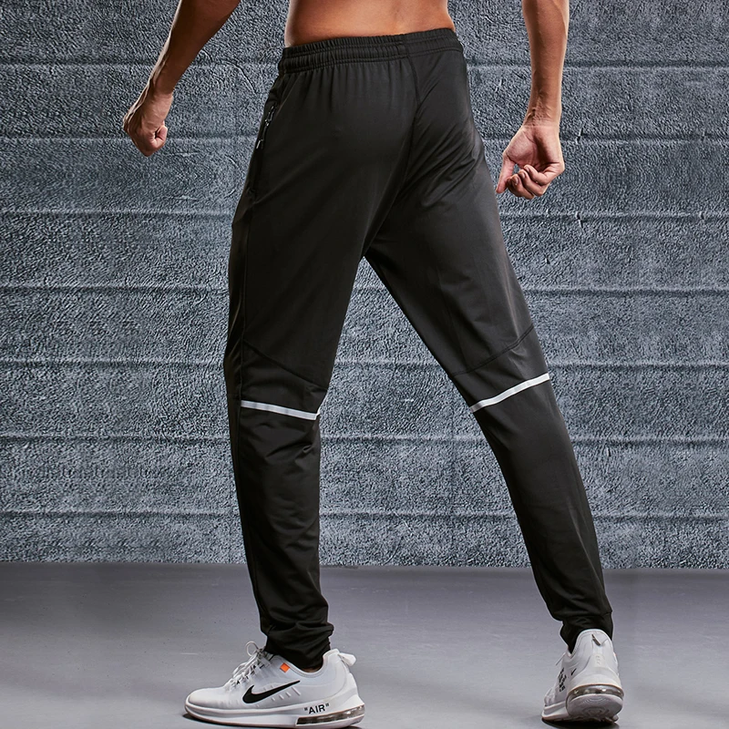 Sports pants men autumn winter loose quick drying Pocket zipper casual health thin running fitness trousers |