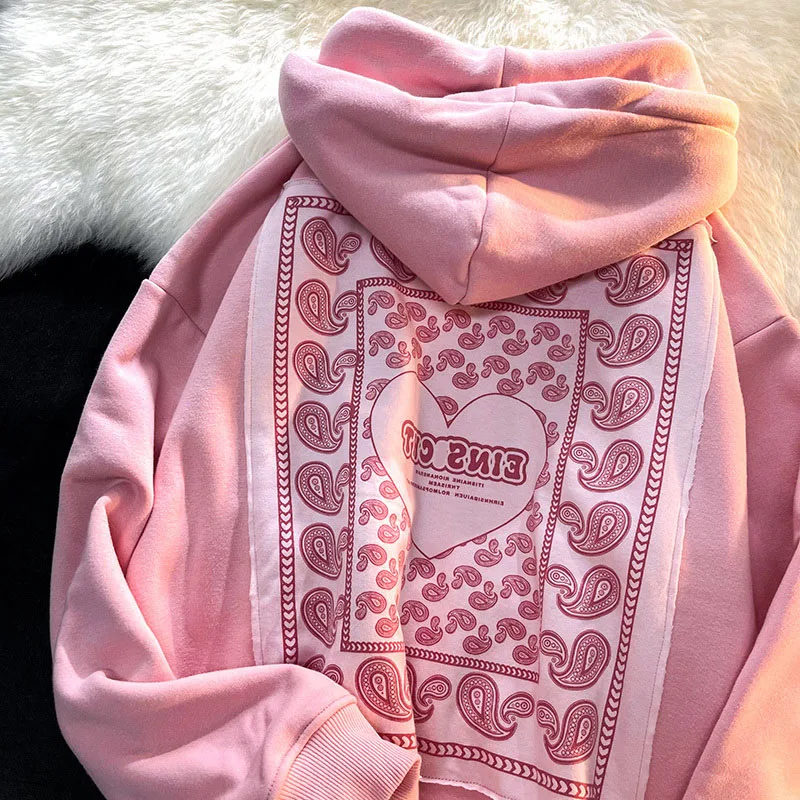 Женская толстовка в стиле хип-хоп, с принтом кешью
Женская толстовка в стиле хип-хоп, с принтом кешью