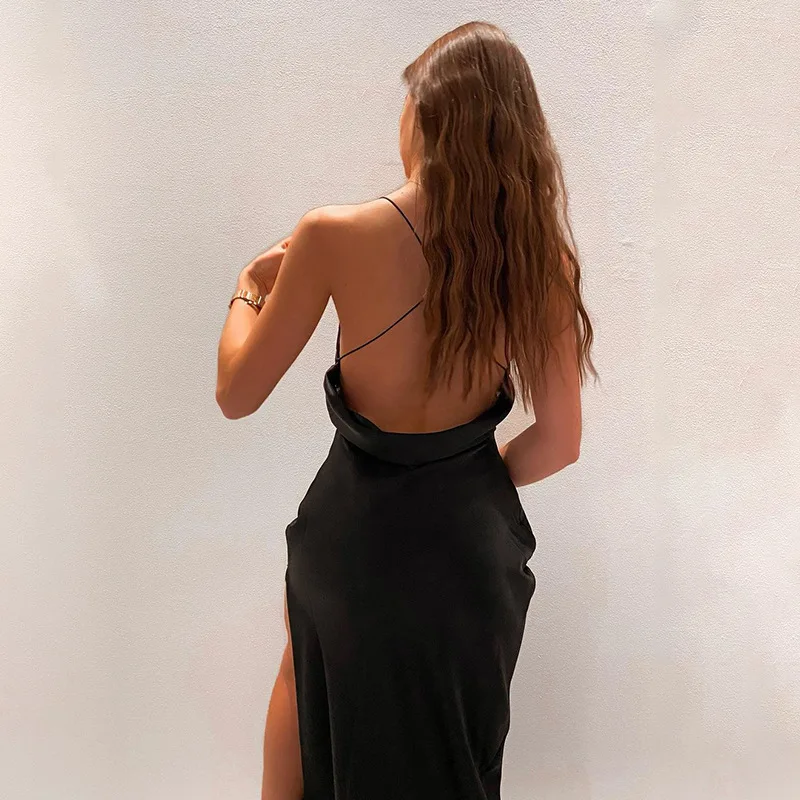 Summer Sexy Backless Dress Women 2021Sleeveless Split Dress Club Party Dress Srapless V Neck Fashion Long Dresses Vestidos
Summer Sexy Backless Dress Women 2021Sleeveless Split Dress Club Party Dress Srapless V Neck Fashion Long Dresses Vestidos