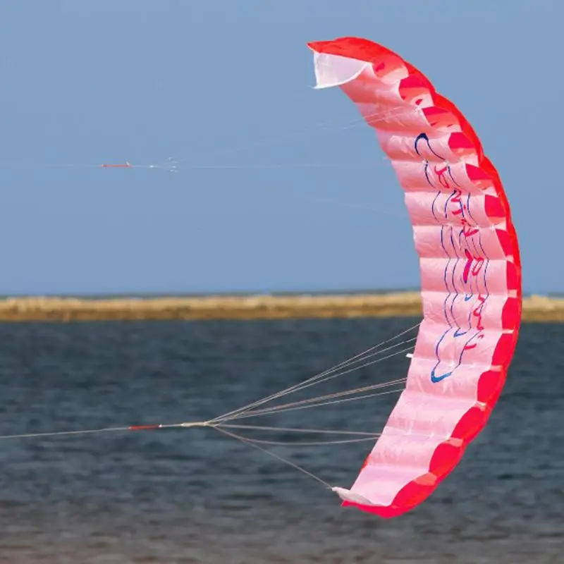 Воздушный змей с двойной линией Parafoil летающими инструментами мощная плетеная